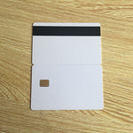 ISO 7816 white SLE4442 Smart contact IC card with Hico magnetic stripe (pack of 10)