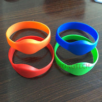 RFID Wristband Silicone 125KHz EM4100 ID Color Waterproof Bracelet Watch Tag (pack of 5)