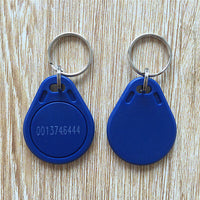 RFID Tag 125khz EM4100 TK4100 EM Marine ABS Blue waterproof Keyfob (pack of 100)
