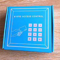 Access Control Reader 125Khz RFID Proximity Entry Lock Door K2000+10 Keyfobs
