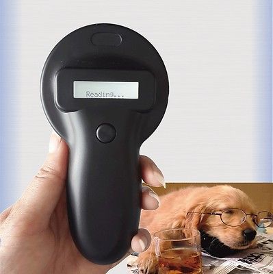 134.2KHz FDX-B Pet microchip portable rfid scanner/ animal rfid tag reader