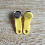 Magnetic Ibutton Dallas Key fobs Yellow Color -5pcs