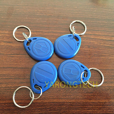 125Khz Writable Keychain ID EM4305 Rewrite RFID Access Tokens (pack of 10)