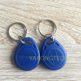 RFID 125KHz EM4100 Proximity ID Token Tag Key Keyfobs Chain Blue (pack of 100)