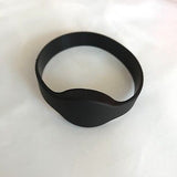 13.56MHZ ISO14443A MIFARE Classic 1K RFID Black Silicone Wristband (pack of 50)
