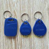 RFID Tag 125khz EM4100 TK4100 EM Marine ABS Blue waterproof Keyfob (pack of 100)