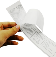 ISO 18000-6C UHF Airport Baggage Label Impinj Monza 4QT H47 Thermal Paper RFID Airline Luggage Tag