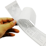 ISO 18000-6C UHF Airport Baggage Label Impinj Monza 4QT H47 Thermal Paper RFID Airline Luggage Tag