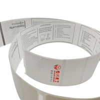 ISO 18000-6C UHF Airport Baggage Label Impinj Monza 4QT H47 Thermal Paper RFID Airline Luggage Tag