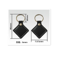New 125khz EM4100 Black Leather Read Only RFID Key tag for Door entry (pack of 2)