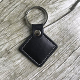 RFID Leather Tag 125khz EM4100 Black Read Only Key for Door entry (pack of 2)