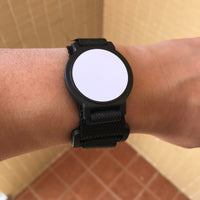 rfid wristband 125khz nylon em4100 adjustable size black color (pack of 50)