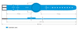 RFID MIFARE Classic 1K 13.56MHZ Adjustable silicone Wristbands (pack of 5)