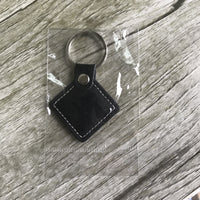 RFID Leather Tag 125khz EM4100 Black Read Only Key for Door entry (pack of 2)