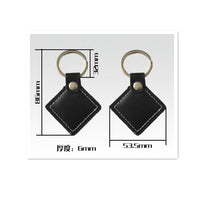 RFID Leather Tag 125khz EM4100 Black Read Only Key for Door entry (pack of 2)