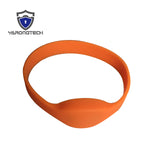 13.56MHZ ISO14443A MIFARE Classic 1K RFID Bracelet Orange Silicone Wristband x 5
